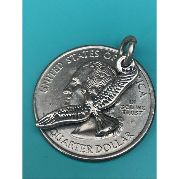 Seagull Sterling Silver Jewelry Charm #beach #bird - Picture 3 of 3